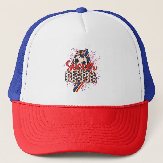 Casquette Leopard Soccer Mama Éclair Bolt Sport Maman Mothe (Devant)