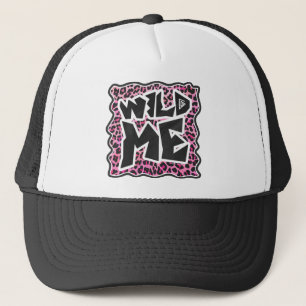 Casquette Leopard Wild Me Noir et rose chaud
