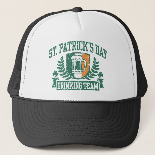 Casquette L'équipe de boisson de la Saint-Patrick (Devant)