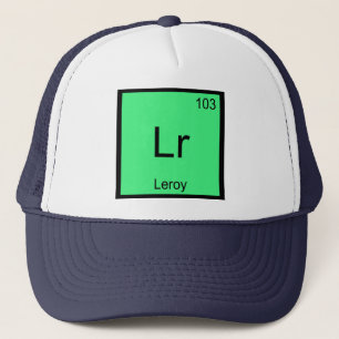 Casquette Leroy  Nom Chimie Élément Tableau Périodique
