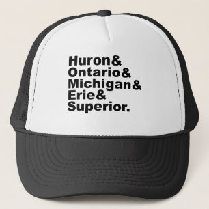 Casquette Les 5 Grands Lacs Huron Ontario Michigan Erie