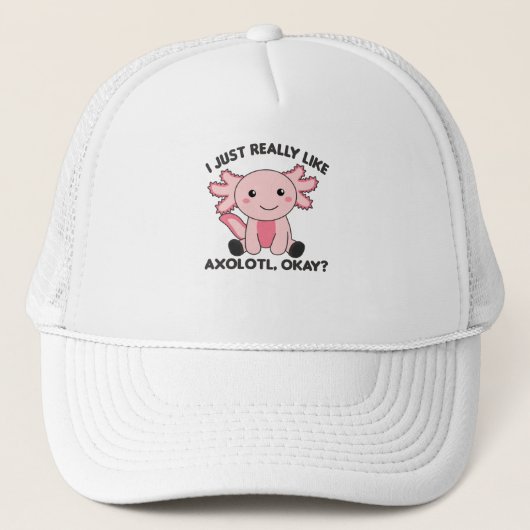 Casquette Les Amateurs D'Axolotl Les Beaux Animaux Pour Les  (Devant)