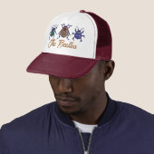 Casquette Les Beetles, l'art des pixels (En situation)