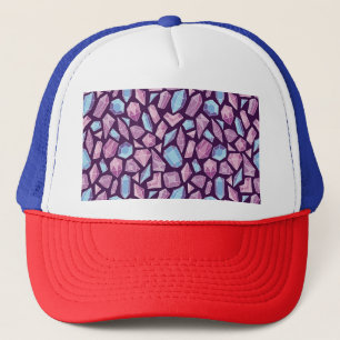 Casquette Les bijoux de Doodle, fond vintage sans soudure.