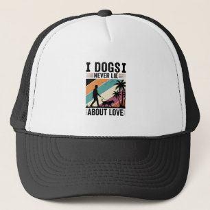 Casquette Les chiens ne mentent jamais sur l'amour Vintage c