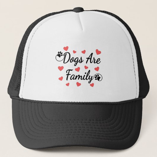 Casquette Les Chiens Sont De La Typographie Familiale Pour L (Devant)