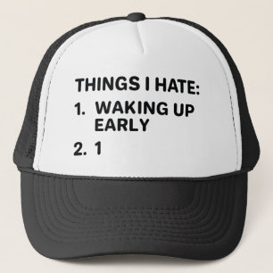 Casquette Les choses que je déteste