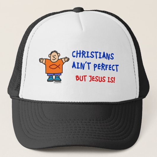 Casquette Les chrétiens n'est pas parfait (Devant)