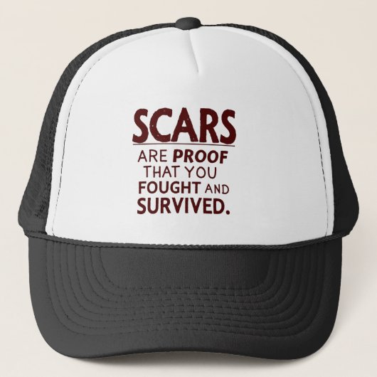 Casquette Les cicatrices de la survie (Devant)