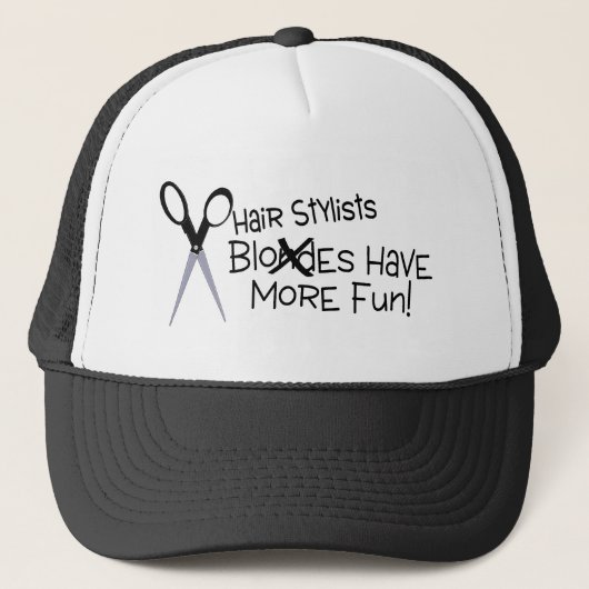 Casquette Les coiffeurs ont plus d'amusement (Devant)