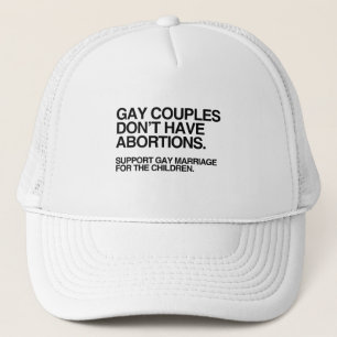 CASQUETTE LES COUPLES GAY N'ONT PAS D'AVORTEMENT