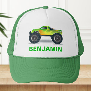 Casquette Les enfants du camion monstre vert