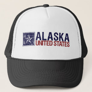 Casquette Les Etats-Unis vintages avec l'étoile - Alaska