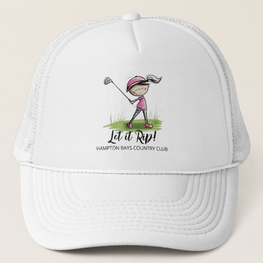 Casquette Les femmes golfeuses "Laisse-le se déchirer !" Amu (Devant)