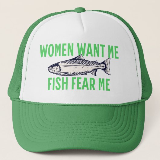 Casquette Les Femmes Me Veulent, Les Poissons Me Craignent - (Devant)