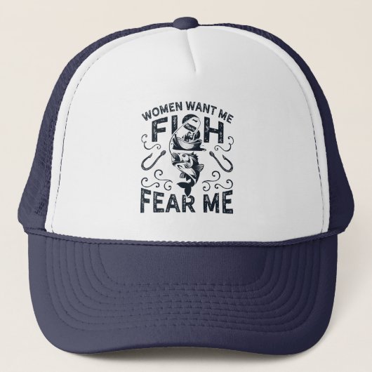 Casquette Les femmes veulent que je poisson peur moi drôle p (Devant)