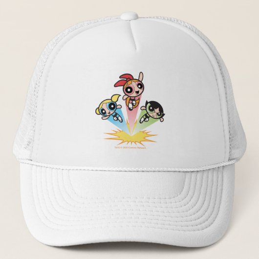 Casquette Les Filles Powerpuff Se Lancent Dans L'Air (Devant)