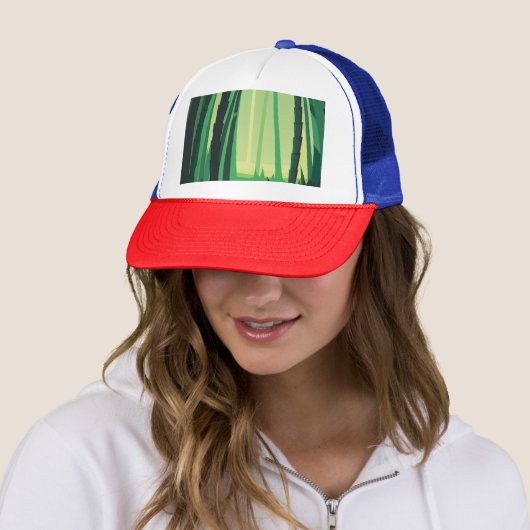 Casquette Les forêts de bambou (En situation)