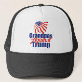 Casquette Les grands pas contre Trump (Devant)