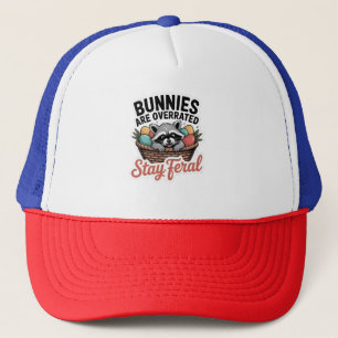 Casquette Les lapins sont surestimés Restez sauvage Pâques,