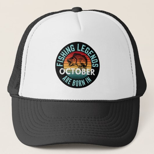 CASQUETTE LES LÉGENDES DE PÊCHE NÉCESSITENT D'OCTOBRE (Devant)