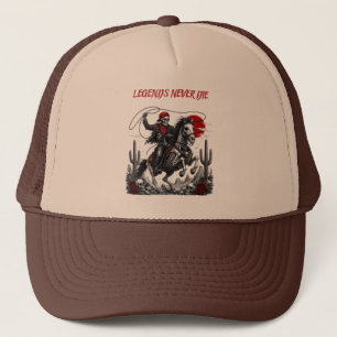 Casquette LES LÉGENDES NE MEURENT JAMAIS – Cowboy squelette