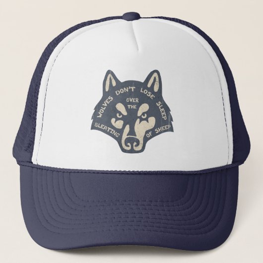 Casquette Les loups ne perdent pas le sommeil (Devant)