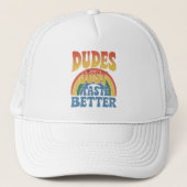 Casquette Les mecs Goûtent mieux Gay pride arc-en-ciel Vinta (Devant)