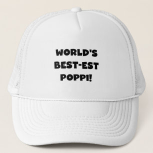 Casquette Les meilleurs cadeaux Poppi Black Text du monde