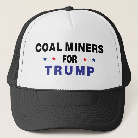 Casquette Les mineurs de charbon pour Trump (Devant)