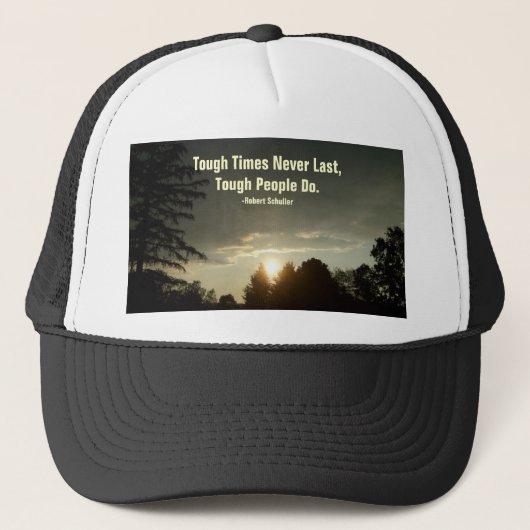 Casquette Les moments difficiles ne durent jamais, (Devant)