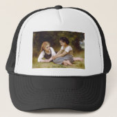 Casquette Les Noisettes : Les jeunes filles ramassent les no (Devant)