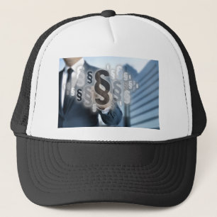 Casquette Les paragraphes sont sélectionnés par l'homme d'af