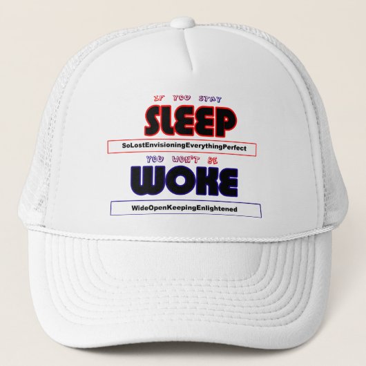 Casquette Les pensées révèlent un caractère (Devant)