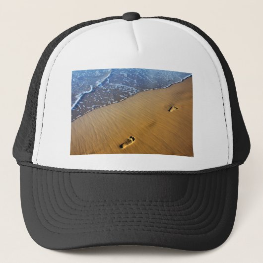Casquette Les pieds dans la plage (Devant)