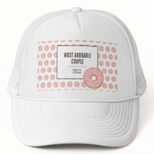 Les plus adorables Donut Valentines Trucker chapea