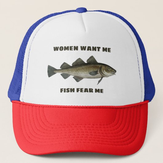 Casquette Les poissons me font peur (Devant)