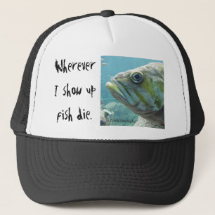Casquette Les poissons meurent