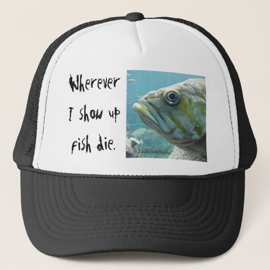 Casquette Les poissons meurent (Devant)