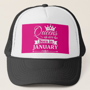 Casquette "Les Reines Sont Nées En Janvier