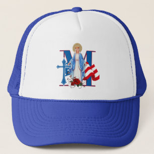 CASQUETTE LES ROSES RELIGIEUX AMÉRICAINS DU DRAPEAU VIRGIN 