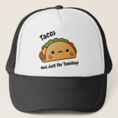 Casquette Les tacos drôles n'ont pas lieu simplement pour (Devant)