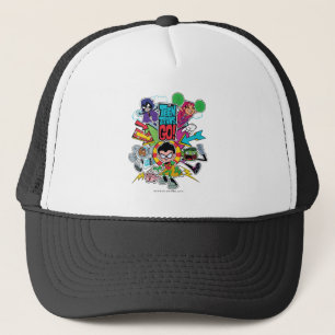 Casquette Les titans de l'adolescence vont ! graphique de
