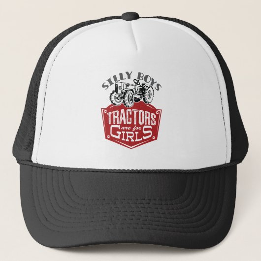 Casquette Les Tracteurs De Garçons Silly Sont Pour Les Fille (Devant)
