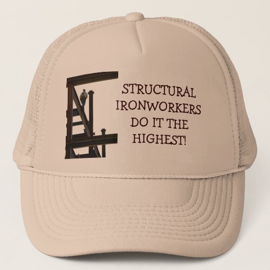Casquette Les travailleurs de la construction font ça plus C (Devant)