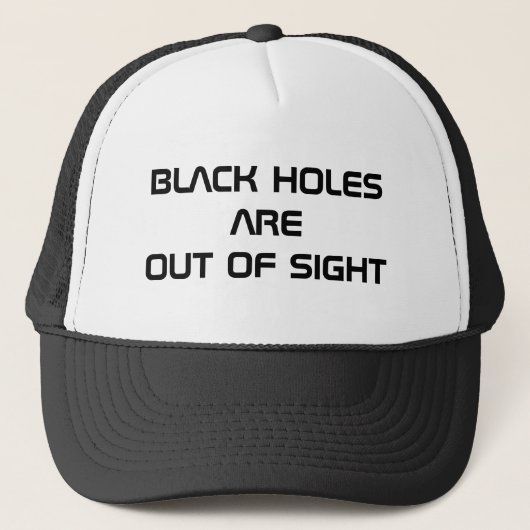 Casquette Les trous noirs sont hors de vue (Devant)
