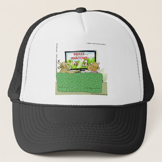 Casquette Les vaches divertissantes amusantes (Devant)