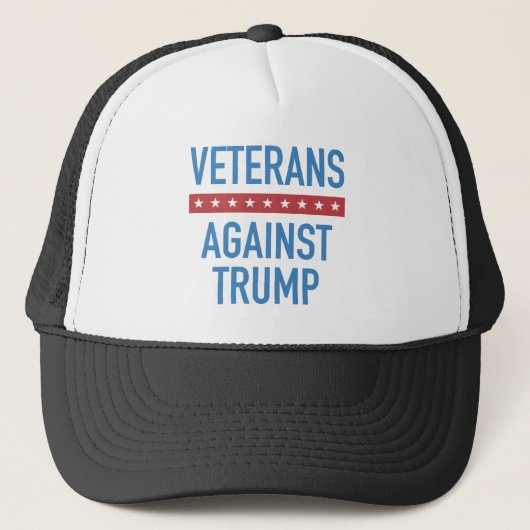 Casquette Les vétérans contre Trump (Devant)