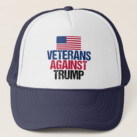 Casquette Les vétérans contre Trump (Devant)