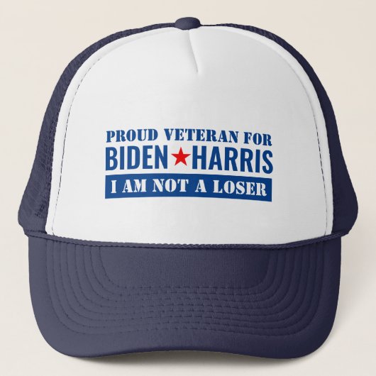 Casquette Les vétérans de l'élection de Biden Harris 2020 (Devant)